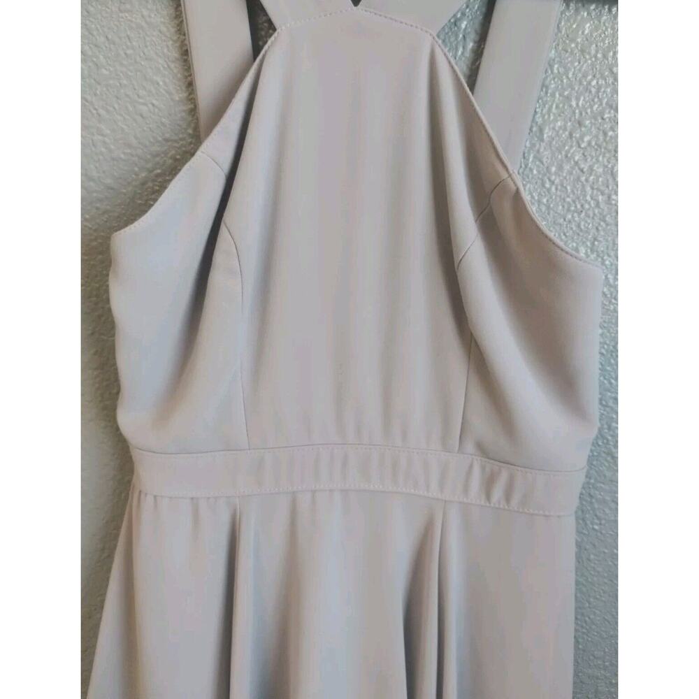 Lulu's Forevermore Gray Halter Skater Dress Size XSmall - Picture 8 of 16